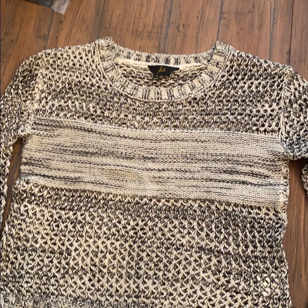 Jack Sweater Size XS Open Weave Long Sleeve Spring front crop - Picture 5 of 6